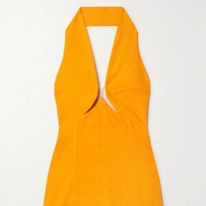 CULT GAIA Rumi Cutout Mini Dress In Marigold